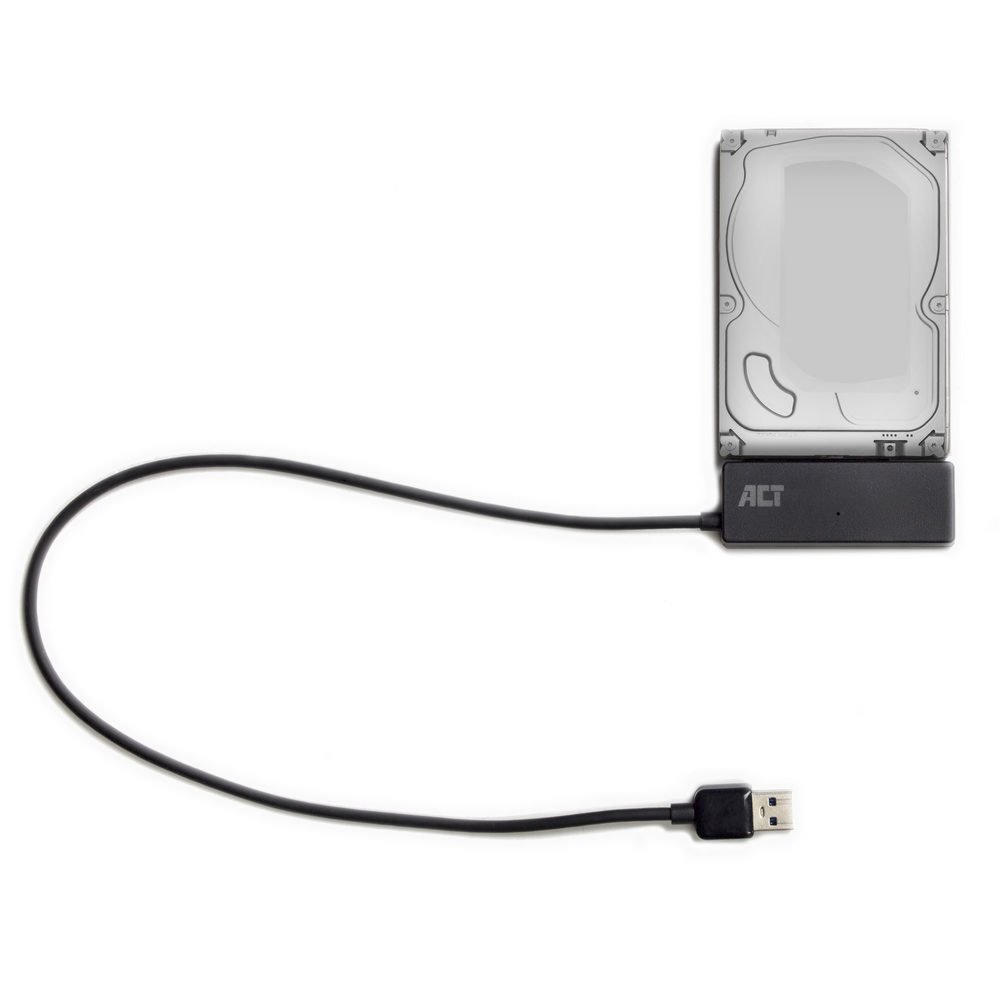 ACT AC1515 | 2,5 inch & 3,5 inch SATA HDD/SSD naar USB 3.2 Gen 1 Adapter 6 ACT AC1515 | 2,5 inch & 3,5 inch SATA HDD/SSD naar USB 3.2 Gen 1 Adapter - Afbeelding 6