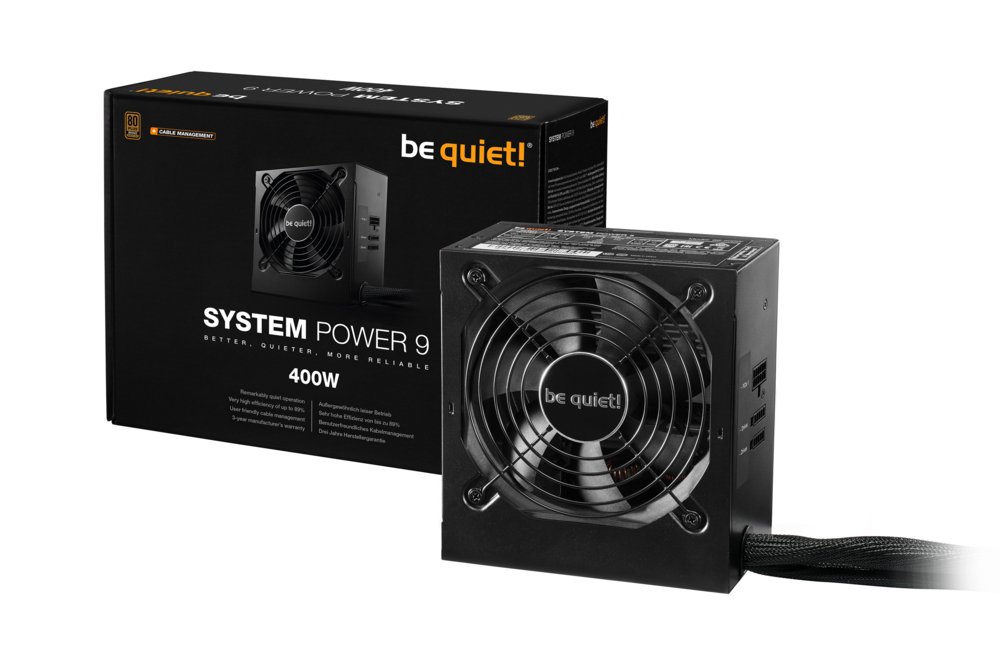 be quiet! System Power 9 400W CM | 400 Watt Bronze ATX PSU | Deels Modulair | Power Supply | Voeding 3 be quiet! System Power 9 400W CM | 400 Watt Bronze ATX PSU | Deels Modulair | Power Supply | Voeding - Afbeelding 3