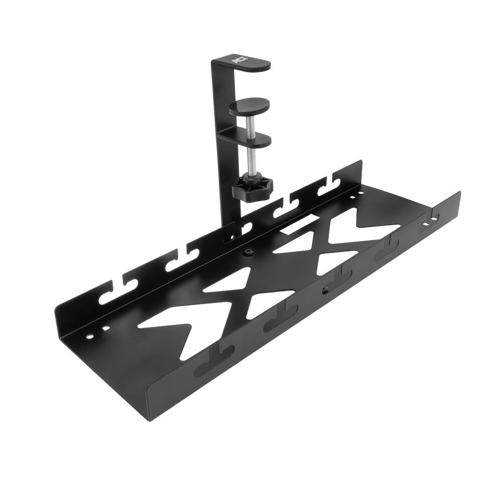 ACT Kabelgoot voor onder bureau | Klemsysteem | 40 cm | Zonder boren | Staal | Zwart 1 ACT Kabelgoot voor onder bureau | Klemsysteem | 40 cm | Zonder boren | Staal | Zwart