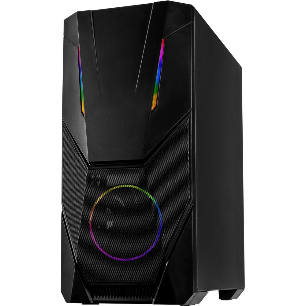 Inter-Tech IT-3303 Hornet RGB | Midi Tower Case | Zwart 3 Inter-Tech IT-3303 Hornet RGB | Midi Tower Case | Zwart - Afbeelding 3