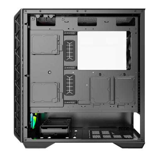 Montech AIR 903 MAX | Midi Tower Behuizing | High Airflow | 4x 140mm (3x ARGB) | Tempered Glass | Zwart 6 Montech AIR 903 MAX | Midi Tower Behuizing | High Airflow | 4x 140mm (3x ARGB) | Tempered Glass | Zwart - Afbeelding 6