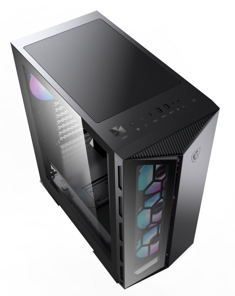 MSI MPG Gungnir 110R RGB | Midi Tower Case | Zwart 9 MSI MPG Gungnir 110R RGB | Midi Tower Case | Zwart - Afbeelding 9