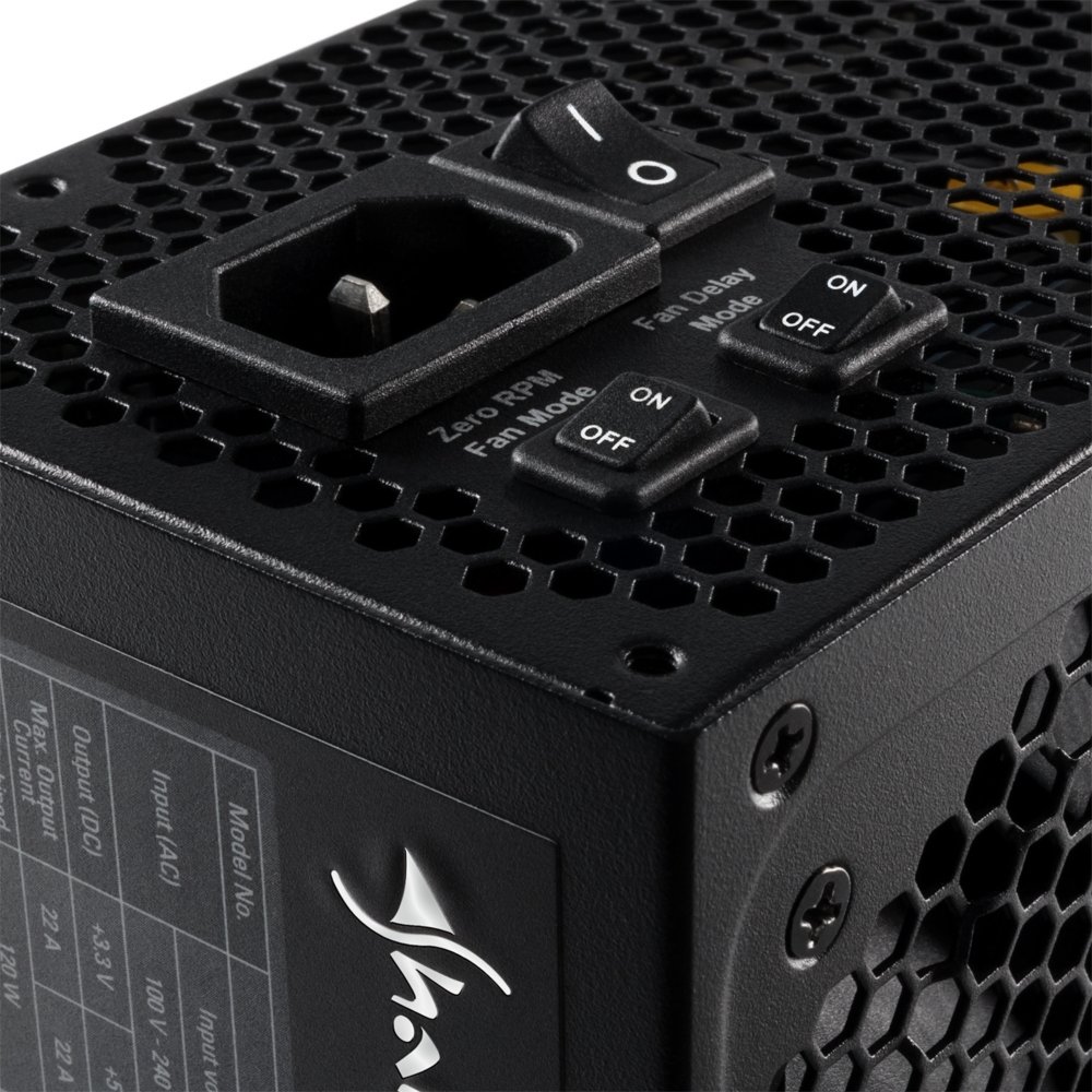 Sharkoon SilentStorm Cool Zero | 850 Watt Gold ATX PSU | Modulair | Power Supply | Voeding 3 Sharkoon SilentStorm Cool Zero | 850 Watt Gold ATX PSU | Modulair | Power Supply | Voeding - Afbeelding 3