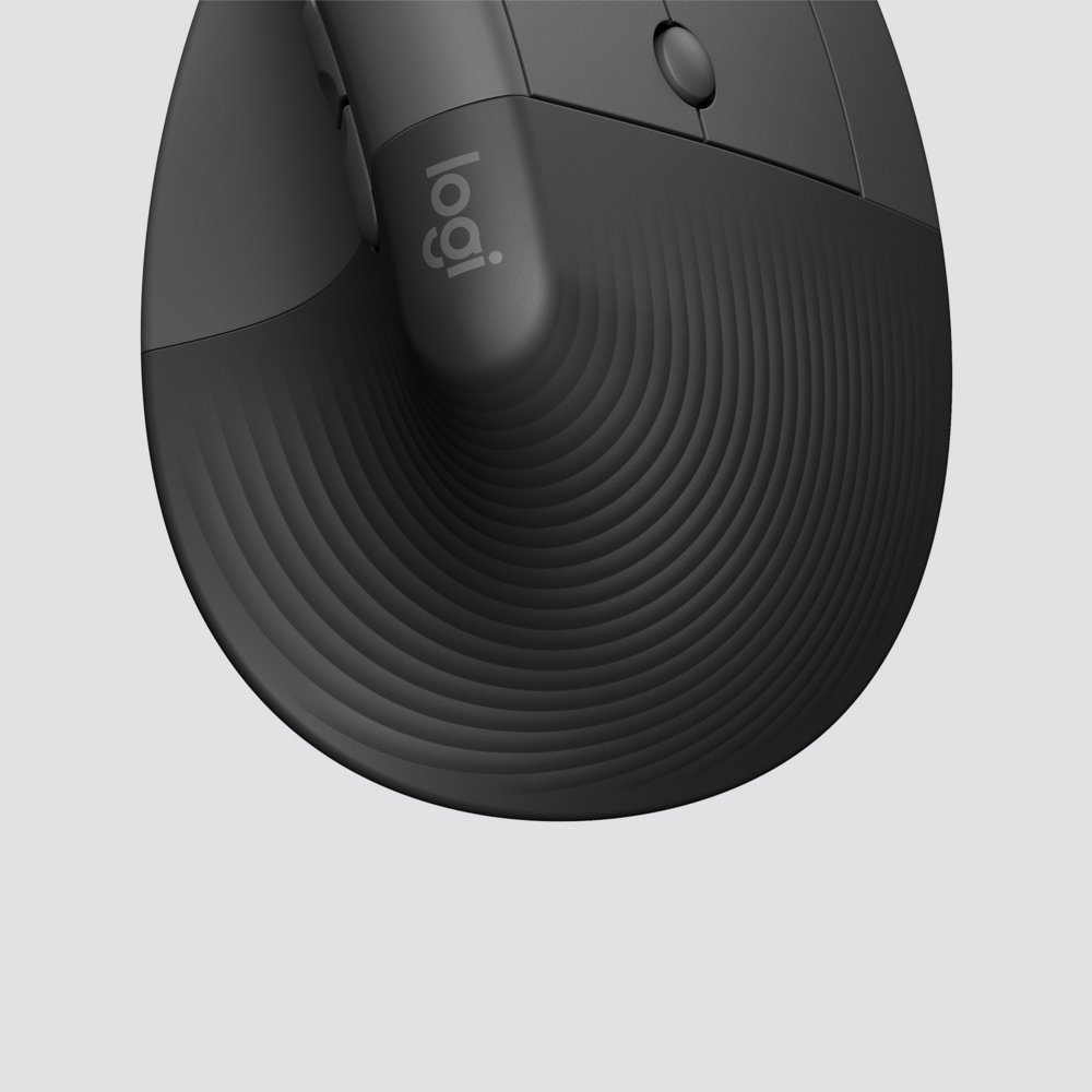 Logitech Lift for Business | Ergonomische Draadloze Muis | Rechtshandig | RF + Bluetooth | 4000 DPI | Grafiet 3 Logitech Lift for Business | Ergonomische Draadloze Muis | Rechtshandig | RF + Bluetooth | 4000 DPI | Grafiet - Afbeelding 3