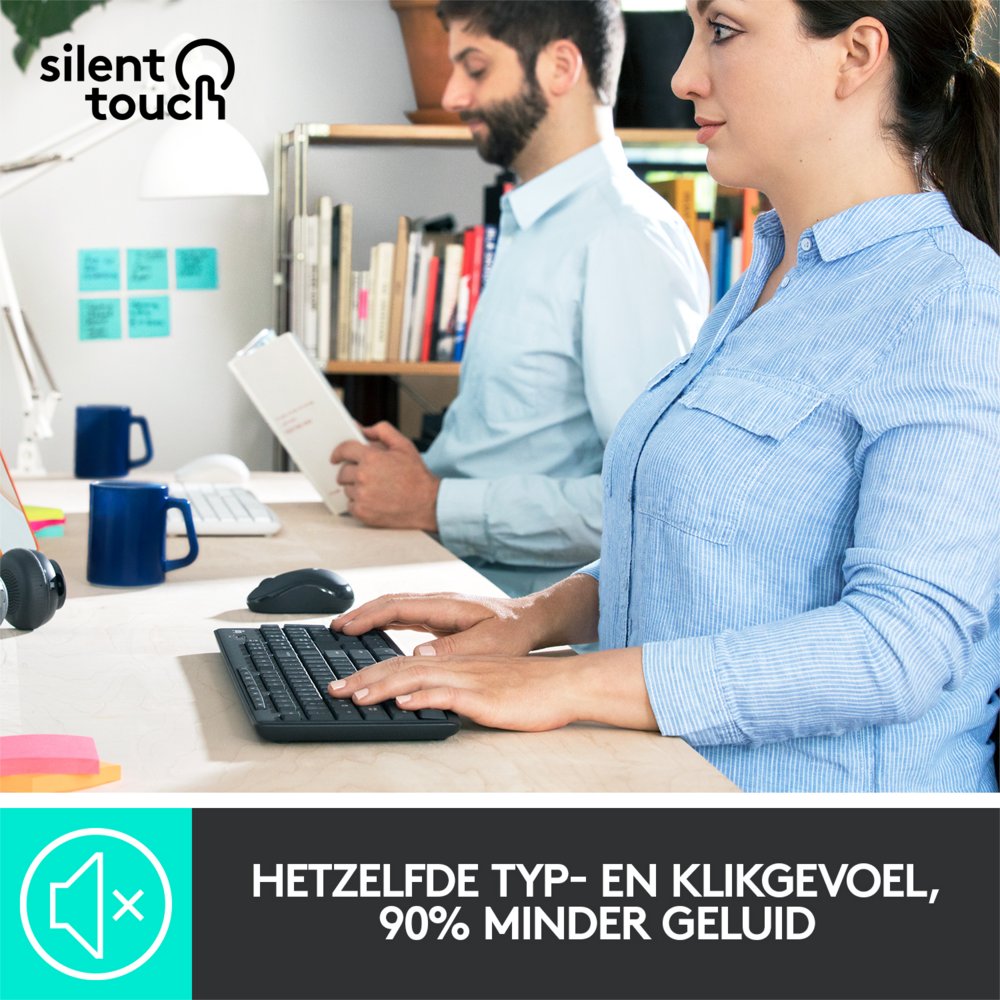 Logitech MK295 Silent | Draadloze Muis en Toetsenbordcombo | QWERTY 7 Logitech MK295 Silent | Draadloze Muis en Toetsenbordcombo | QWERTY - Afbeelding 7