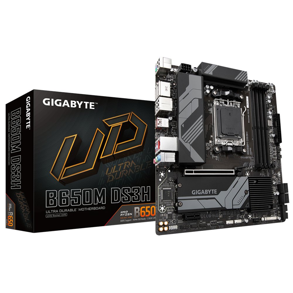 Gigabyte B650M DS3H | Socket AM5 | AMD B650 | 4xDDR5 | Micro-ATX | Moederbord 6 Gigabyte B650M DS3H | Socket AM5 | AMD B650 | 4xDDR5 | Micro-ATX | Moederbord - Afbeelding 6