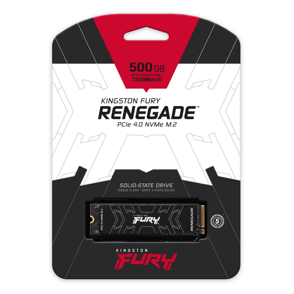 Kingston Fury Renegade | 500GB NVMe SSD | M.2 Gen4 | 7.300MB/s Lezen | 3.900MB/s Schrijven 3 Kingston Fury Renegade | 500GB NVMe SSD | M.2 Gen4 | 7.300MB/s Lezen | 3.900MB/s Schrijven - Afbeelding 3
