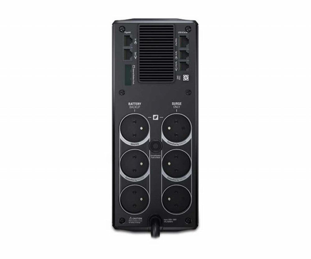 APC Back-UPS Pro BR1200G-FR | 1200 VA | 6 Franse/Belgische Stopcontacten (3 op Accu) | AVR Spanningstabilisatie | Bescherming tegen Stroomstoringen 2 APC Back-UPS Pro BR1200G-FR | 1200 VA | 6 Franse/Belgische Stopcontacten (3 op Accu) | AVR Spanningstabilisatie | Bescherming tegen Stroomstoringen - Afbeelding 2