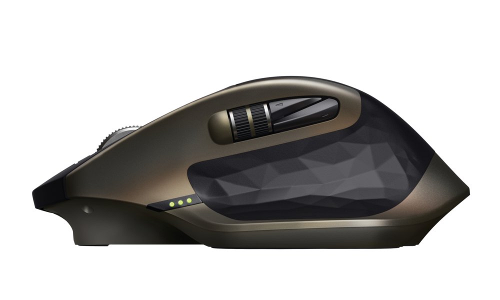Logitech MX Master | Draadloze Muis | Rechtshandig | RF + Bluetooth | 1600 DPI | Zwart/Brons 2 Logitech MX Master | Draadloze Muis | Rechtshandig | RF + Bluetooth | 1600 DPI | Zwart/Brons - Afbeelding 2