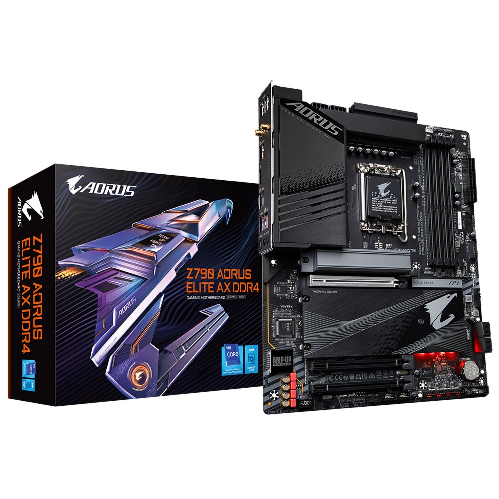 Gigabyte Z790 AORUS ELITE AX DDR4 (REV 1.0) | Socket LGA 1700 | Intel Z790 | 4xDDR4 | ATX | Moederbord 1 Gigabyte Z790 AORUS ELITE AX DDR4 (REV 1.0) | Socket LGA 1700 | Intel Z790 | 4xDDR4 | ATX | Moederbord