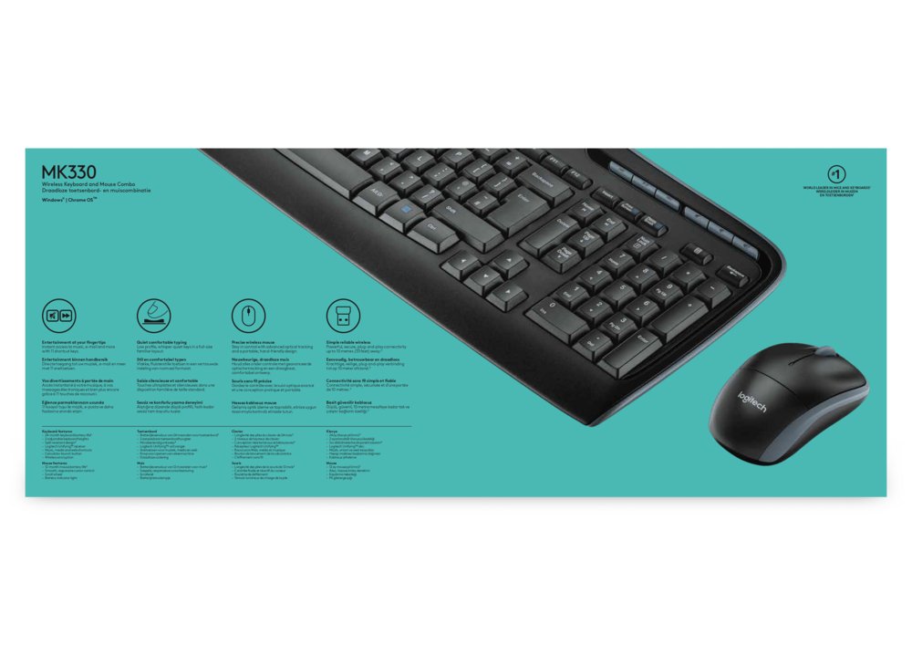 Logitech MK330 | Draadloze Muis en Toetsenbordcombo | QWERTY 7 Logitech MK330 | Draadloze Muis en Toetsenbordcombo | QWERTY - Afbeelding 7