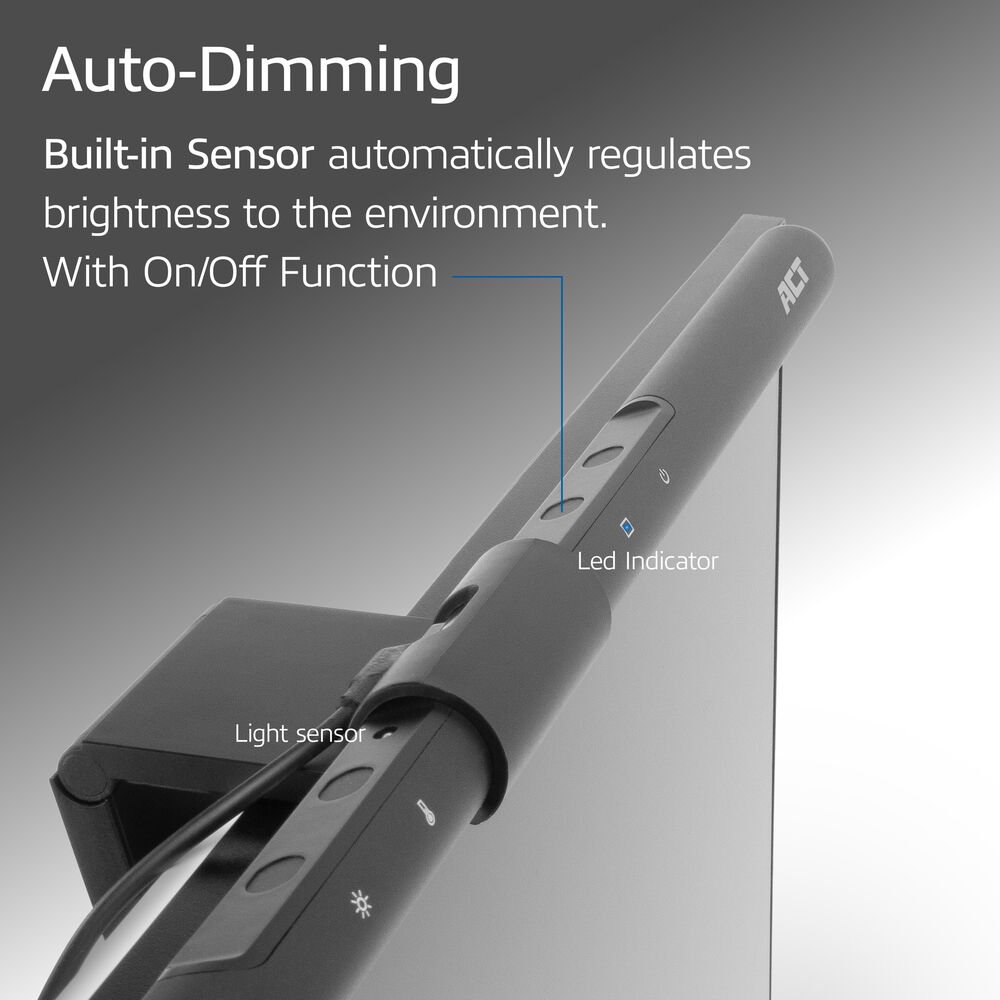 ACT AC8055 | Monitor LED-lamp | Dimbaar | Voeding via USB 8 ACT AC8055 | Monitor LED-lamp | Dimbaar | Voeding via USB - Afbeelding 8