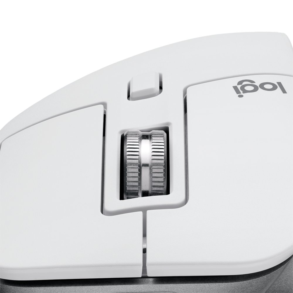 Logitech MX Master 3S | Draadloze Muis | RF-Draadloos + Bluetooth | 8000 DPI | Zilver/Wit 3 Logitech MX Master 3S | Draadloze Muis | RF-Draadloos + Bluetooth | 8000 DPI | Zilver/Wit - Afbeelding 3