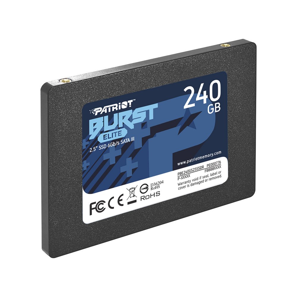 Patriot Burst Elite | 240GB SATA SSD | 2.5 inch | SATA III 4 Patriot Burst Elite | 240GB SATA SSD | 2.5 inch | SATA III - Afbeelding 4