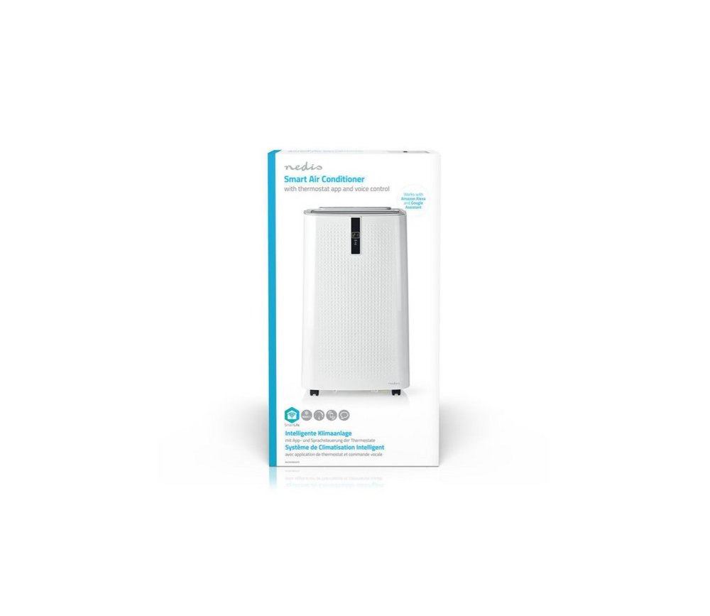 Nedis WIFIACMB1WT9 | Mobiele airconditioner | 3-in-1: koelen, ontvochtigen, ventileren | 9000 BTU | Wi-Fi & app-bediening | 65 dB | Wit 4 Nedis WIFIACMB1WT9 | Mobiele airconditioner | 3-in-1: koelen, ontvochtigen, ventileren | 9000 BTU | Wi-Fi & app-bediening | 65 dB | Wit - Afbeelding 4