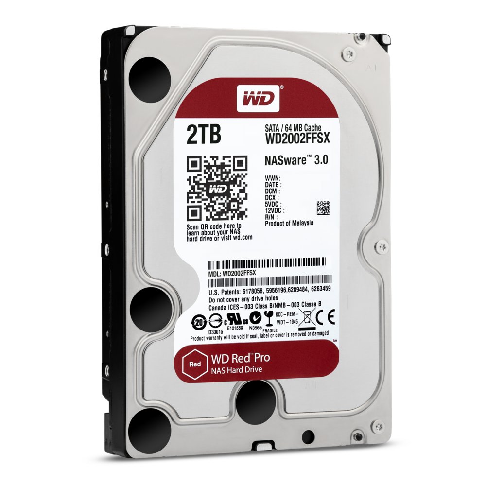 Western Digital Red Pro NAS HDD 3.5" | 2TB SATA III | 7200RPM 2 Western Digital Red Pro NAS HDD 3.5" | 2TB SATA III | 7200RPM - Afbeelding 2