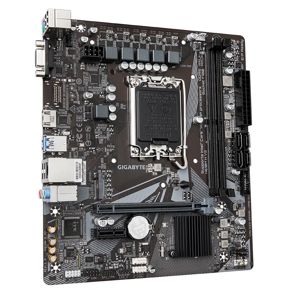 Gigabyte H610M H V2 | Socket LGA 1700 | Intel H610 | 2xDDR5 | Micro-ATX | Moederbord 5 Gigabyte H610M H V2 | Socket LGA 1700 | Intel H610 | 2xDDR5 | Micro-ATX | Moederbord - Afbeelding 5