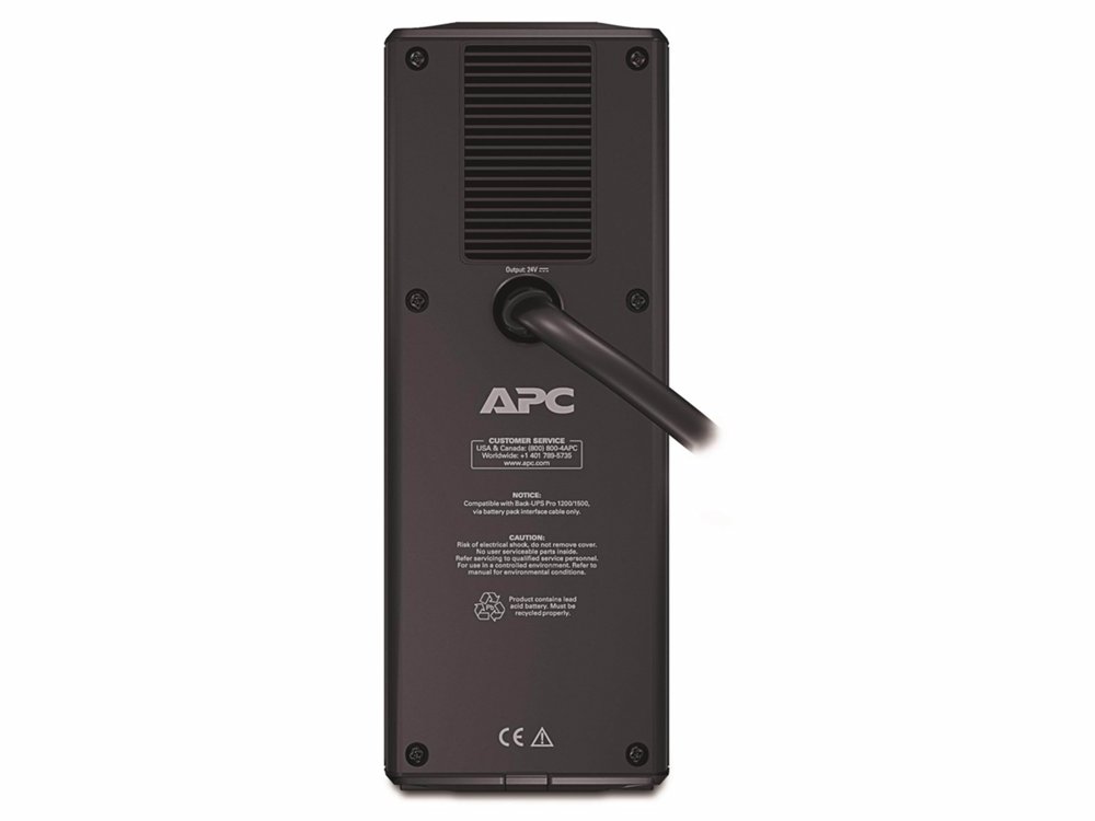 APC BR24BPG Extern Batterijpakket | Compatibel met Back-UPS Pro 1500VA | Verlengde Noodstroomvoorziening | Automatische Herlaadfunctie 2 APC BR24BPG Extern Batterijpakket | Compatibel met Back-UPS Pro 1500VA | Verlengde Noodstroomvoorziening | Automatische Herlaadfunctie - Afbeelding 2
