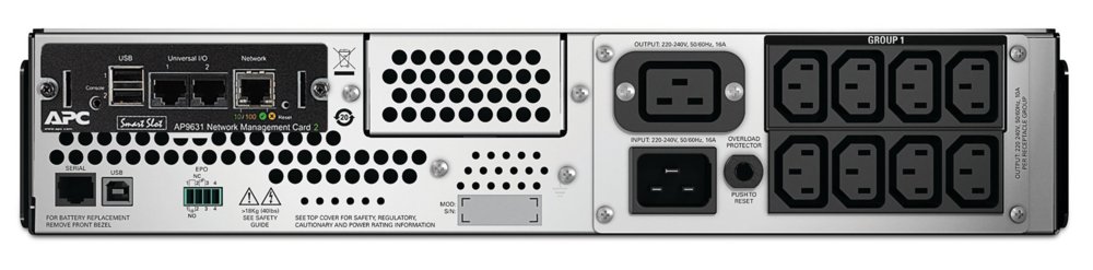 APC Smart-UPS SMT2200RMI2UNC | 2200 VA / 1980 W | 2U Rackmount | 8x IEC C13 & 2x IEC C19 Stopcontacten | Zuivere Sinusgolf | AVR Spanningsregeling | LCD-scherm | Ingebouwde Netwerkkaart 2 APC Smart-UPS SMT2200RMI2UNC | 2200 VA / 1980 W | 2U Rackmount | 8x IEC C13 & 2x IEC C19 Stopcontacten | Zuivere Sinusgolf | AVR Spanningsregeling | LCD-scherm | Ingebouwde Netwerkkaart - Afbeelding 2