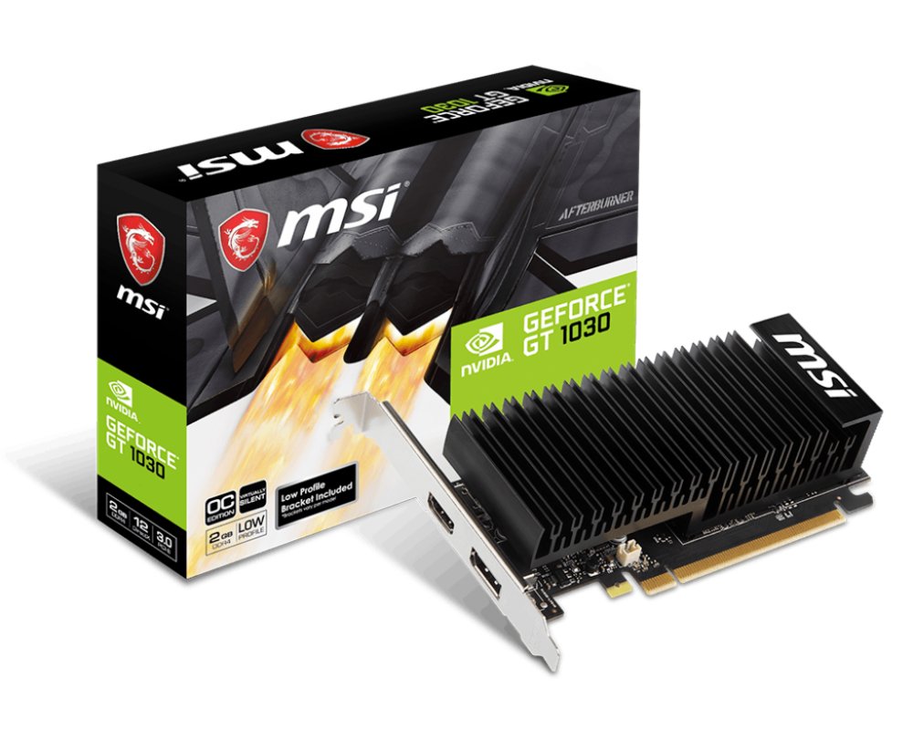 MSI GeForce GT1030 LP OC | 2GB GDDR4 VRAM | Low Profile | Videokaart | GPU | Nvidia 2 MSI GeForce GT1030 LP OC | 2GB GDDR4 VRAM | Low Profile | Videokaart | GPU | Nvidia - Afbeelding 2