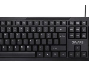 QWARE Wired Keyboard Liverpool Zwart
