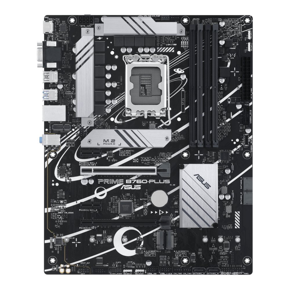 ASUS PRIME B760-PLUS | Socket LGA 1700 | Intel B760 | 4xDDR5 | ATX | Moederbord 1 ASUS PRIME B760-PLUS | Socket LGA 1700 | Intel B760 | 4xDDR5 | ATX | Moederbord