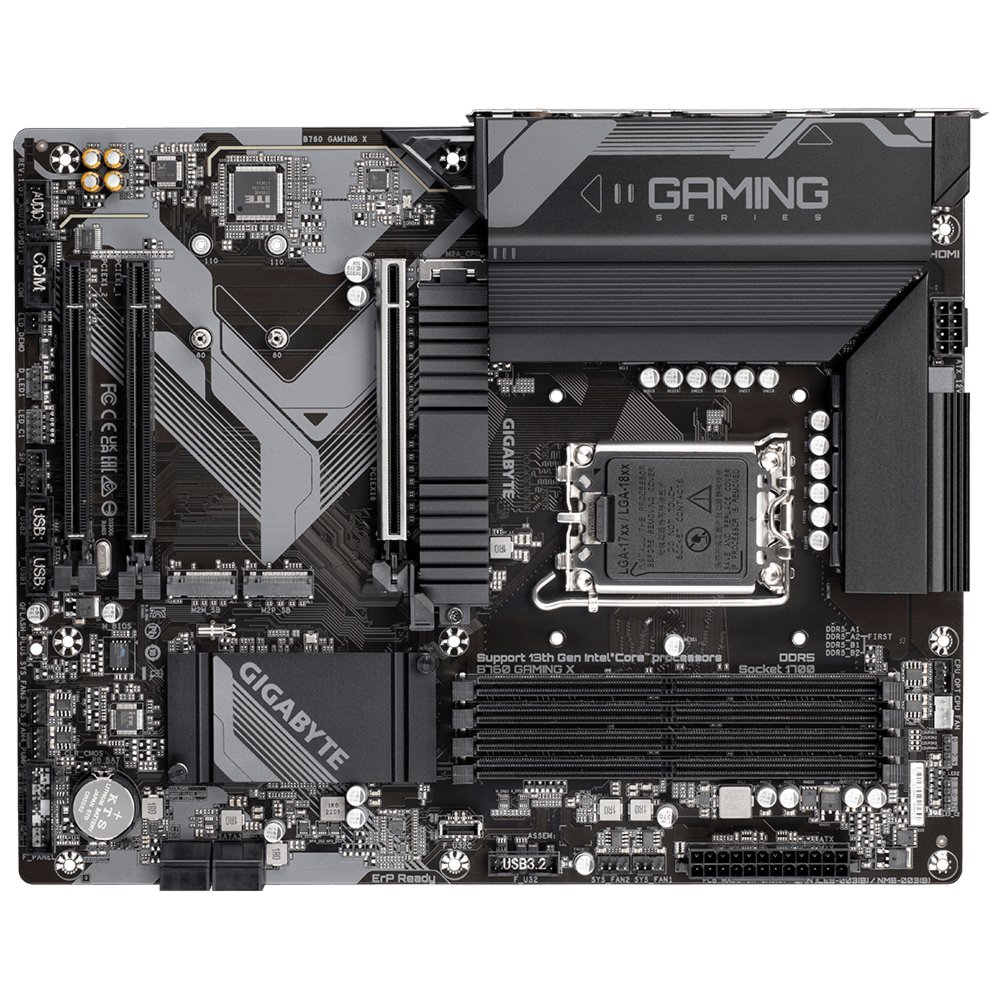 Gigabyte B760 GAMING X | Socket LGA 1700 | Intel B760 | 4xDDR5 | ATX | Moederbord 4 Gigabyte B760 GAMING X | Socket LGA 1700 | Intel B760 | 4xDDR5 | ATX | Moederbord - Afbeelding 4