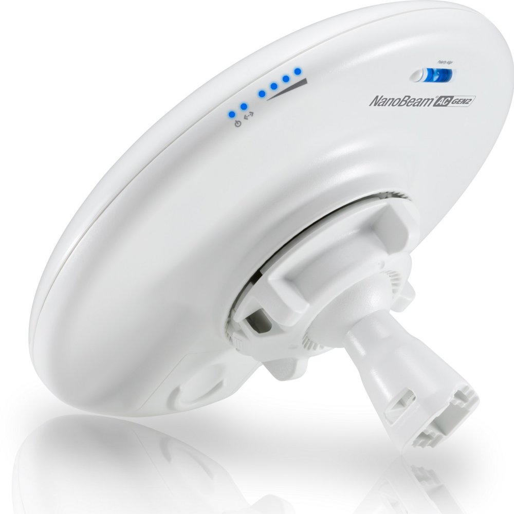 Ubiquiti NanoBeam 5AC Gen2 | Netwerkbrug | 450 Mbit/s | Wit 2 Ubiquiti NanoBeam 5AC Gen2 | Netwerkbrug | 450 Mbit/s | Wit - Afbeelding 2