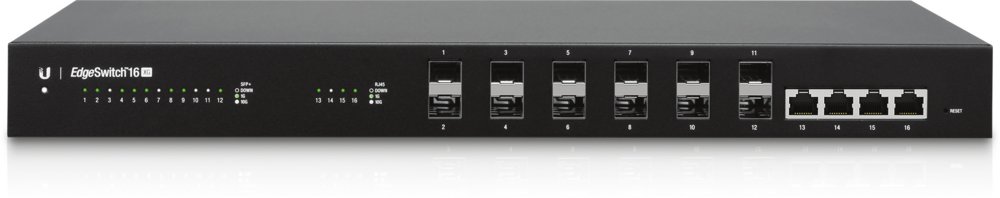 Ubiquiti Networks ES‑16‑XG Managed 10G Ethernet (100/1000/10000) 1U Zwart 1 Ubiquiti Networks ES‑16‑XG Managed 10G Ethernet (100/1000/10000) 1U Zwart