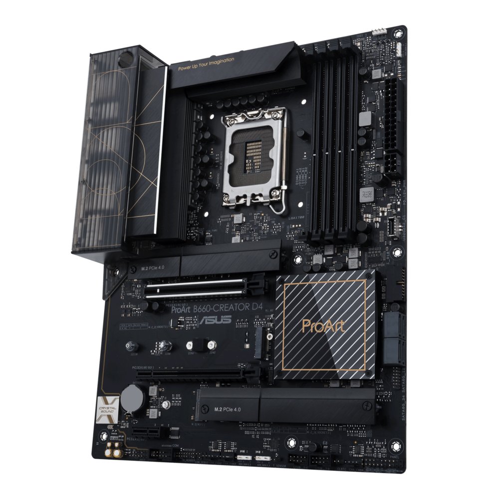 ASUS PROART B660-CREATOR D4 | Socket LGA 1700 | Intel B660 | 4xDDR4 | ATX | Moederbord 2 ASUS PROART B660-CREATOR D4 | Socket LGA 1700 | Intel B660 | 4xDDR4 | ATX | Moederbord - Afbeelding 2