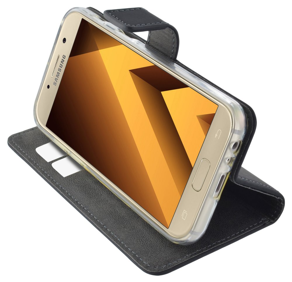 Mobiparts Premium Wallet TPU Case | Samsung Galaxy A3 (2017) | Zwart 5 Mobiparts Premium Wallet TPU Case | Samsung Galaxy A3 (2017) | Zwart - Afbeelding 5