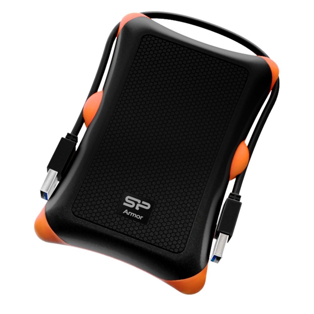 Silicon Power Rugged Armor Externe Harde Schijf | 1TB | USB 3.2 | Zwart 2 Silicon Power Rugged Armor Externe Harde Schijf | 1TB | USB 3.2 | Zwart - Afbeelding 2