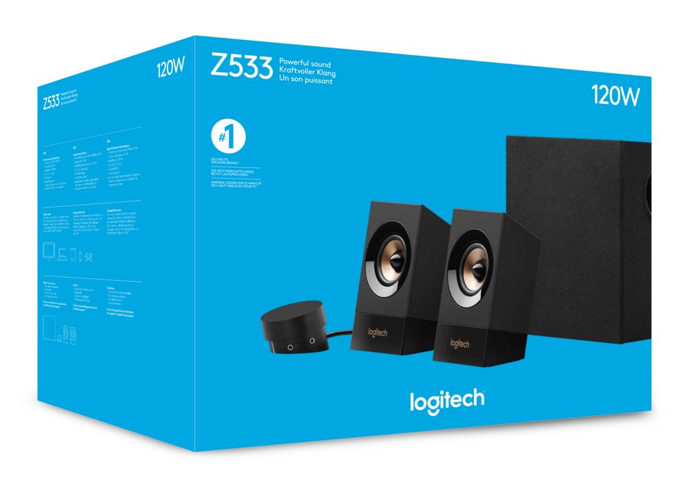 Logitech Z533 | 2.1 Luidsprekerset | 60W RMS | Dynamische Bas | Meerdere Aansluitingen 14 Logitech Z533 | 2.1 Luidsprekerset | 60W RMS | Dynamische Bas | Meerdere Aansluitingen - Afbeelding 14