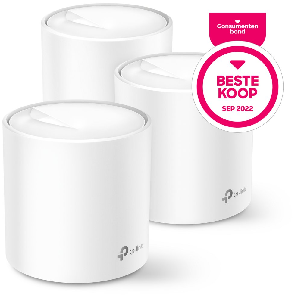TP-Link Deco X20 (3-pack) | Dual-band WiFi 6 Mesh Router | Gigabit Ethernet | AX1800 3 TP-Link Deco X20 (3-pack) | Dual-band WiFi 6 Mesh Router | Gigabit Ethernet | AX1800 - Afbeelding 3