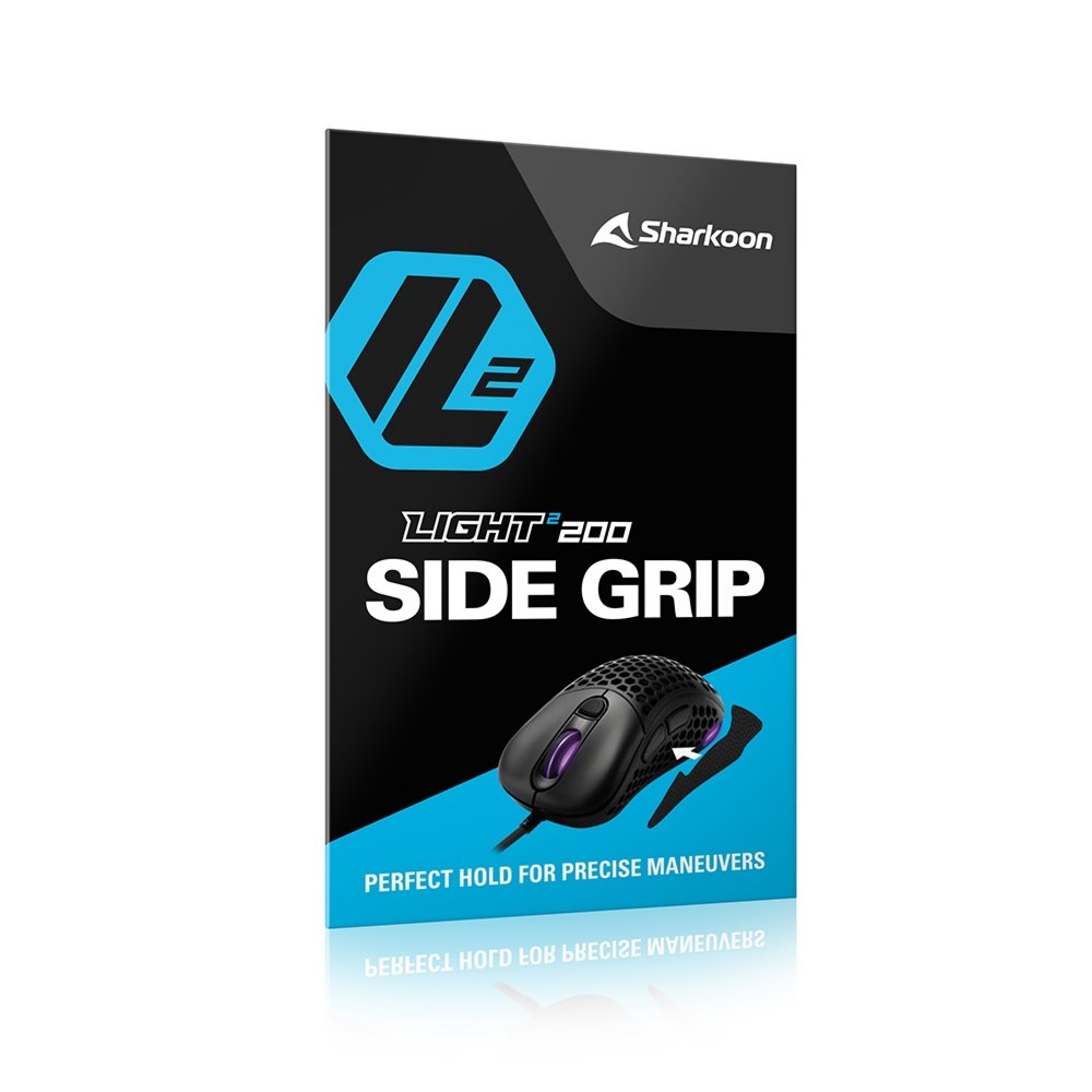 Sharkoon Light² 200 Side Grip | Muisgreep | Antislip | PU-leer met noppenstructuur | Geschikt voor Light² 200 muis 6 Sharkoon Light² 200 Side Grip | Muisgreep | Antislip | PU-leer met noppenstructuur | Geschikt voor Light² 200 muis - Afbeelding 6