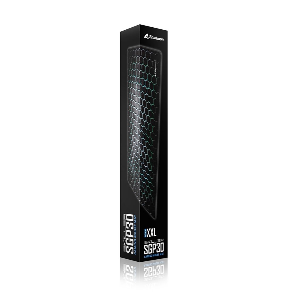 Sharkoon SKILLER SGP30 | Gaming-muismat | XXL-formaat (900 x 400 mm) | Waterafstotend textiel | Antislip rubberen onderzijde | Zwart/Groen 4 Sharkoon SKILLER SGP30 | Gaming-muismat | XXL-formaat (900 x 400 mm) | Waterafstotend textiel | Antislip rubberen onderzijde | Zwart/Groen - Afbeelding 4