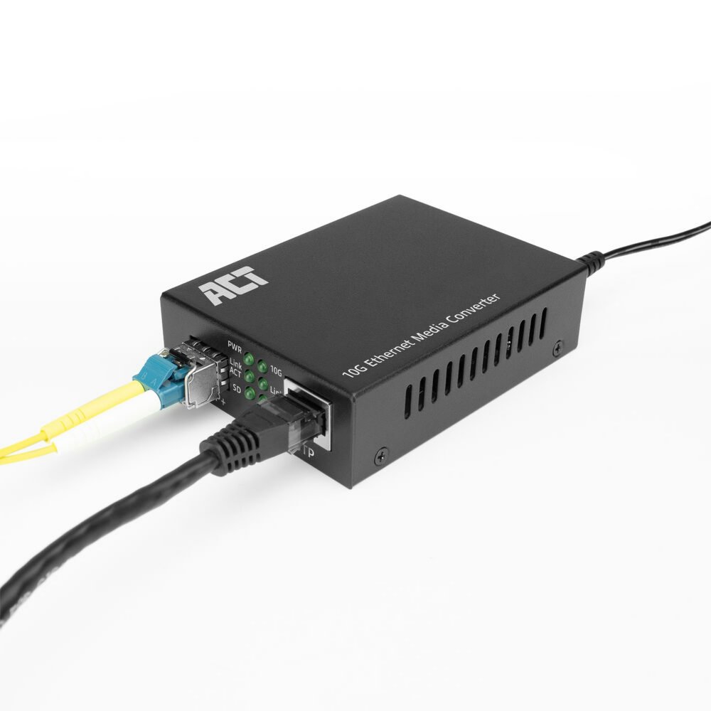 ACT AC4455 | 10G Media Converter | 10000 Mbit/s | Multimode/Single-mode | Zwart 4 ACT AC4455 | 10G Media Converter | 10000 Mbit/s | Multimode/Single-mode | Zwart - Afbeelding 4