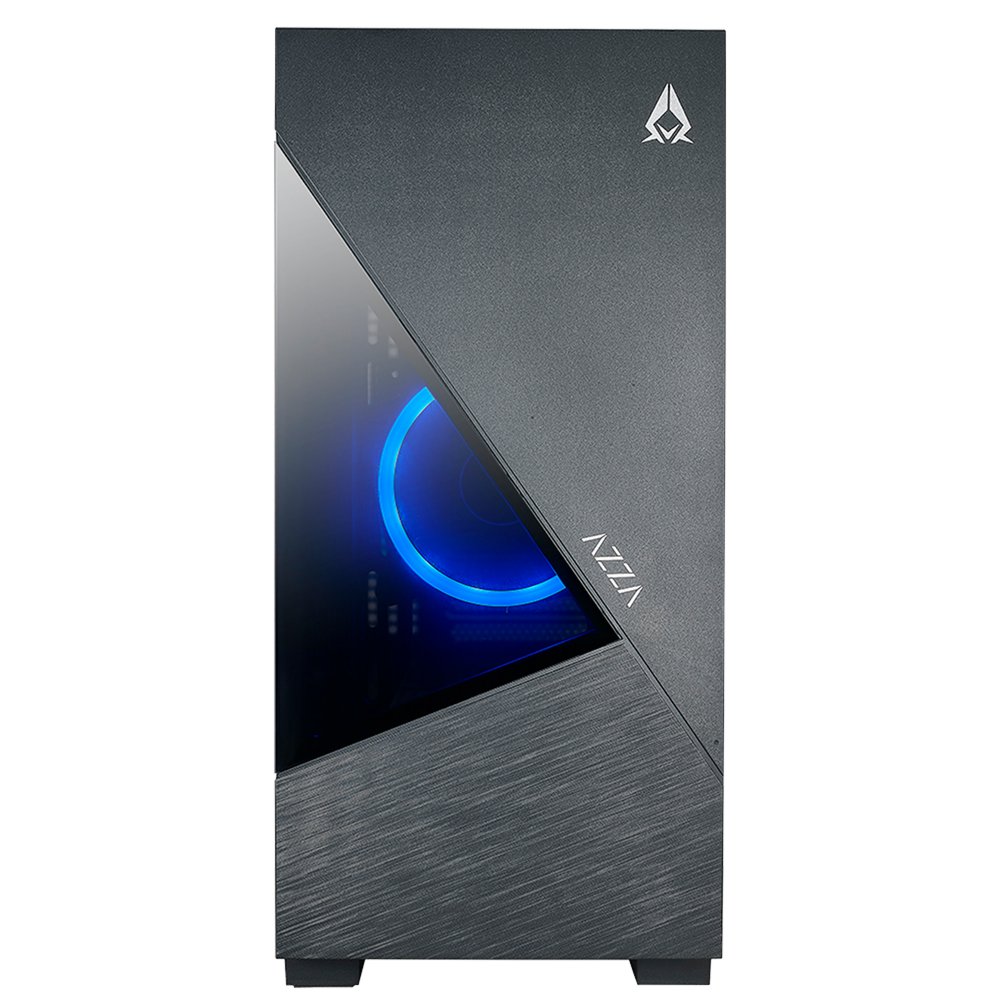 Azza Eclipse 440 ARGB | Midi Tower Case | Zwart 2 Azza Eclipse 440 ARGB | Midi Tower Case | Zwart - Afbeelding 2