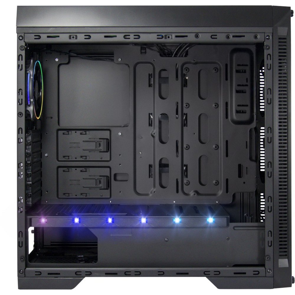 Inter-Tech X-908 Infini2 | Infinity Mirror | Tower Case | USB-C | Zwart 5 Inter-Tech X-908 Infini2 | Infinity Mirror | Tower Case | USB-C | Zwart - Afbeelding 5