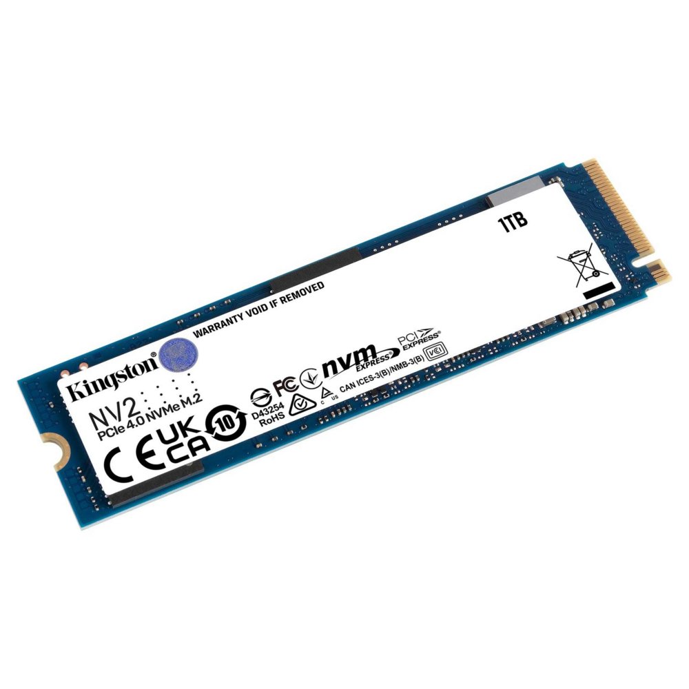Kingston NV2 | 1TB NVMe SSD | M.2 Gen4 | 3.500MB/s Lezen | 2.100MB/s Schrijven 1 Kingston NV2 | 1TB NVMe SSD | M.2 Gen4 | 3.500MB/s Lezen | 2.100MB/s Schrijven