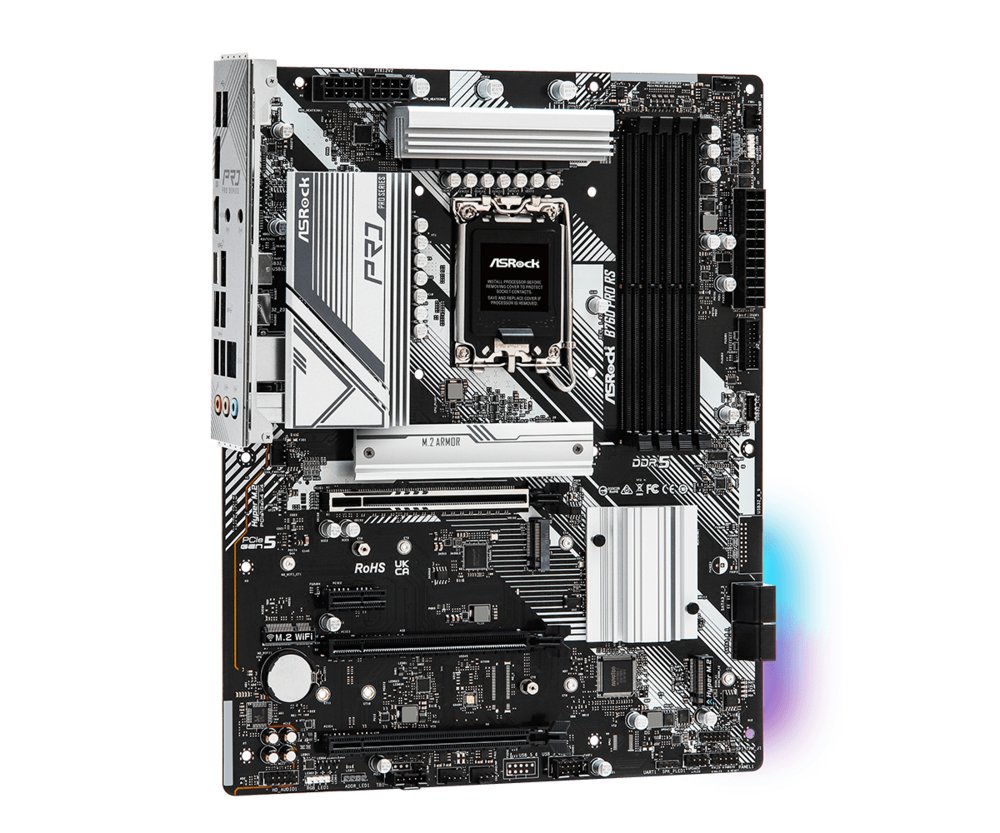 Asrock B760 PRO RS | Socket LGA 1700 | Intel B760 | 4xDDR5 | Micro-ATX | Moederbord 4 Asrock B760 PRO RS | Socket LGA 1700 | Intel B760 | 4xDDR5 | Micro-ATX | Moederbord - Afbeelding 4
