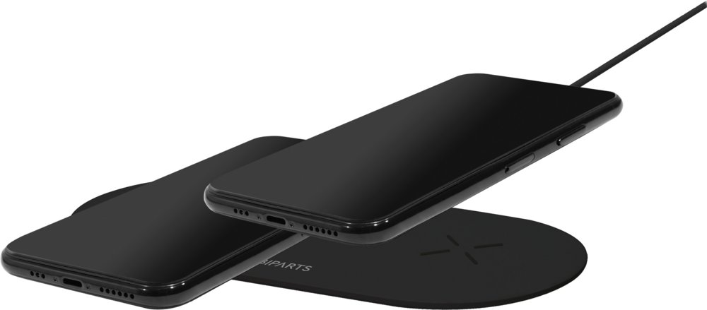 Mobiparts Dual Fast Wireless Charging Pad | Draadloze Oplader 10W Qi | Zwart 7 Mobiparts Dual Fast Wireless Charging Pad | Draadloze Oplader 10W Qi | Zwart - Afbeelding 7