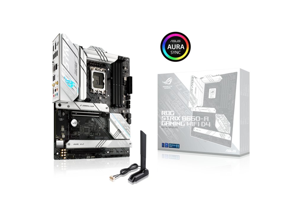 ASUS ROG STRIX B660-A GAMING WIFI D4 | Socket LGA 1700 | Intel B660 | 4xDDR4 | ATX | Moederbord 2 ASUS ROG STRIX B660-A GAMING WIFI D4 | Socket LGA 1700 | Intel B660 | 4xDDR4 | ATX | Moederbord - Afbeelding 2