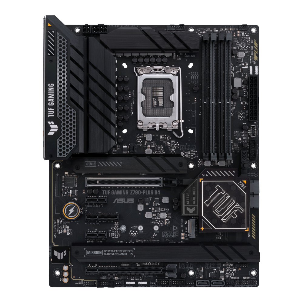 ASUS TUF GAMING Z790-PLUS D4 | Socket LGA 1700 | Intel Z790 | 4xDDR4 | ATX | Moederbord 1 ASUS TUF GAMING Z790-PLUS D4 | Socket LGA 1700 | Intel Z790 | 4xDDR4 | ATX | Moederbord