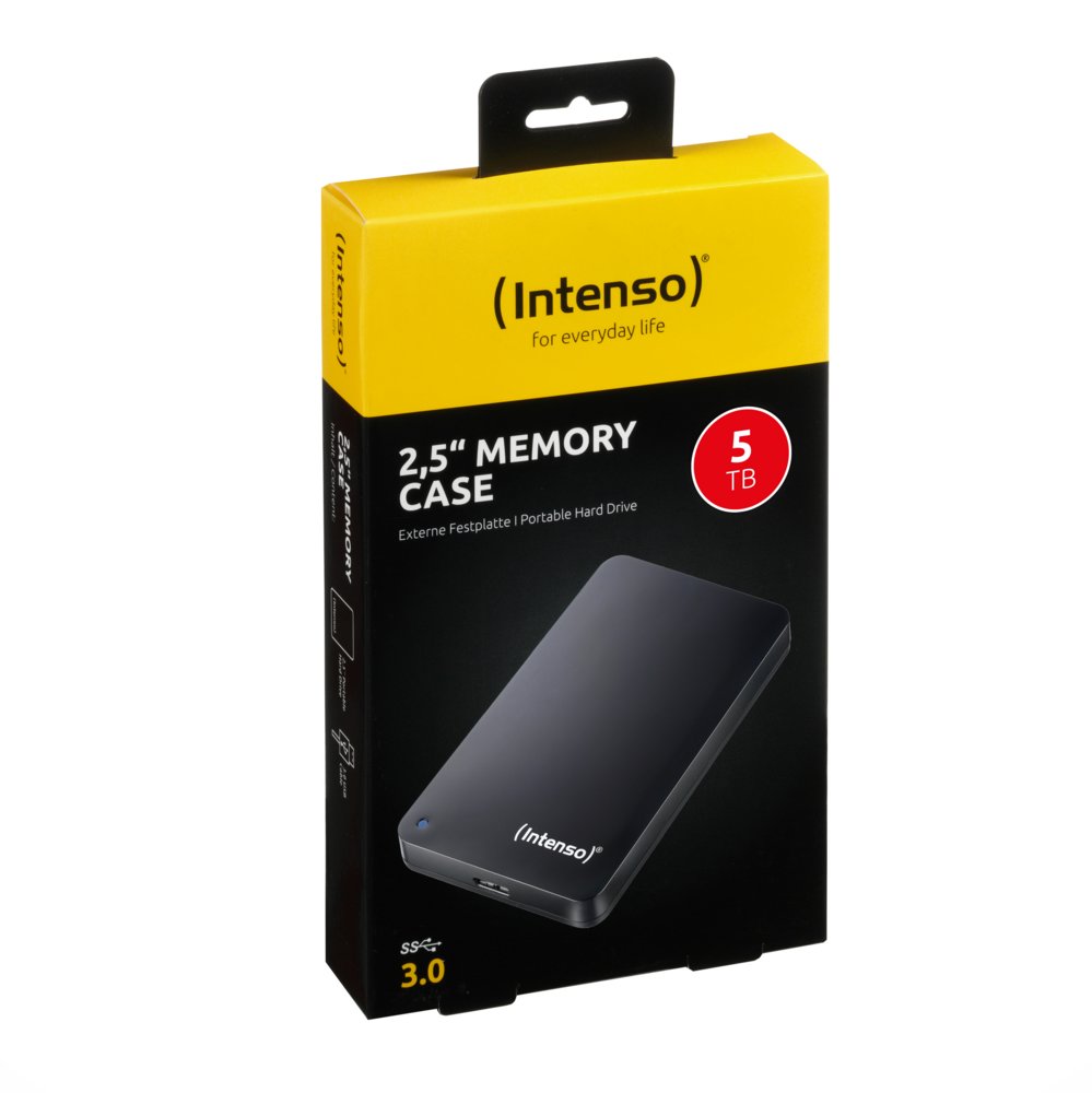 Intenso Memory Case Externe Harde Schijf | 5TB | USB 3.2 | Zwart 3 Intenso Memory Case Externe Harde Schijf | 5TB | USB 3.2 | Zwart - Afbeelding 3