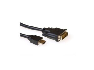 ACT AK3739 | HDMI naar DVI-D Kabel | 1 m | Zwart