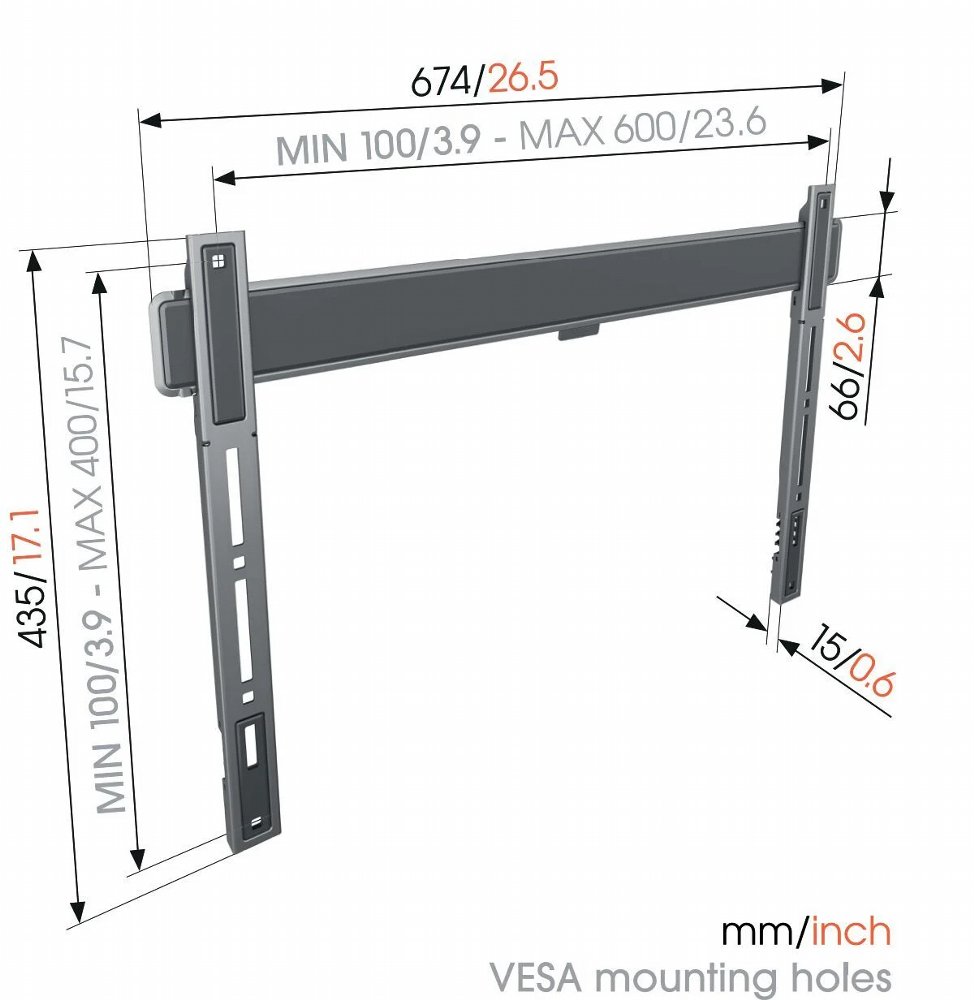 Vogel's TVM5605 | Platte TV-beugel | 40-100" | max 100kg | VESA 600x400 6 Vogel's TVM5605 | Platte TV-beugel | 40-100" | max 100kg | VESA 600x400 - Afbeelding 6