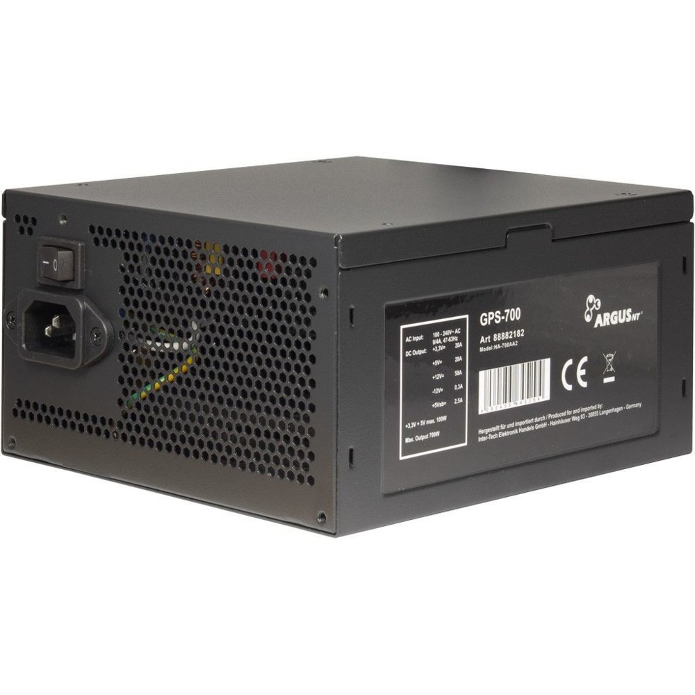 Inter-Tech Argus GPS-700 | 700 Watt Gold ATX PSU | Power Supply | Voeding 3 Inter-Tech Argus GPS-700 | 700 Watt Gold ATX PSU | Power Supply | Voeding - Afbeelding 3