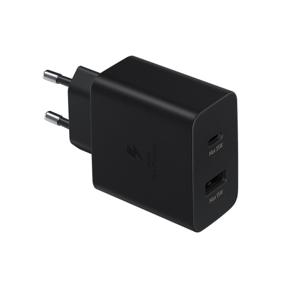 Samsung EP-TA220NBEGEU | Oplader 35W USB-A & USB-C | Zwart 1 Samsung EP-TA220NBEGEU | Oplader 35W USB-A & USB-C | Zwart