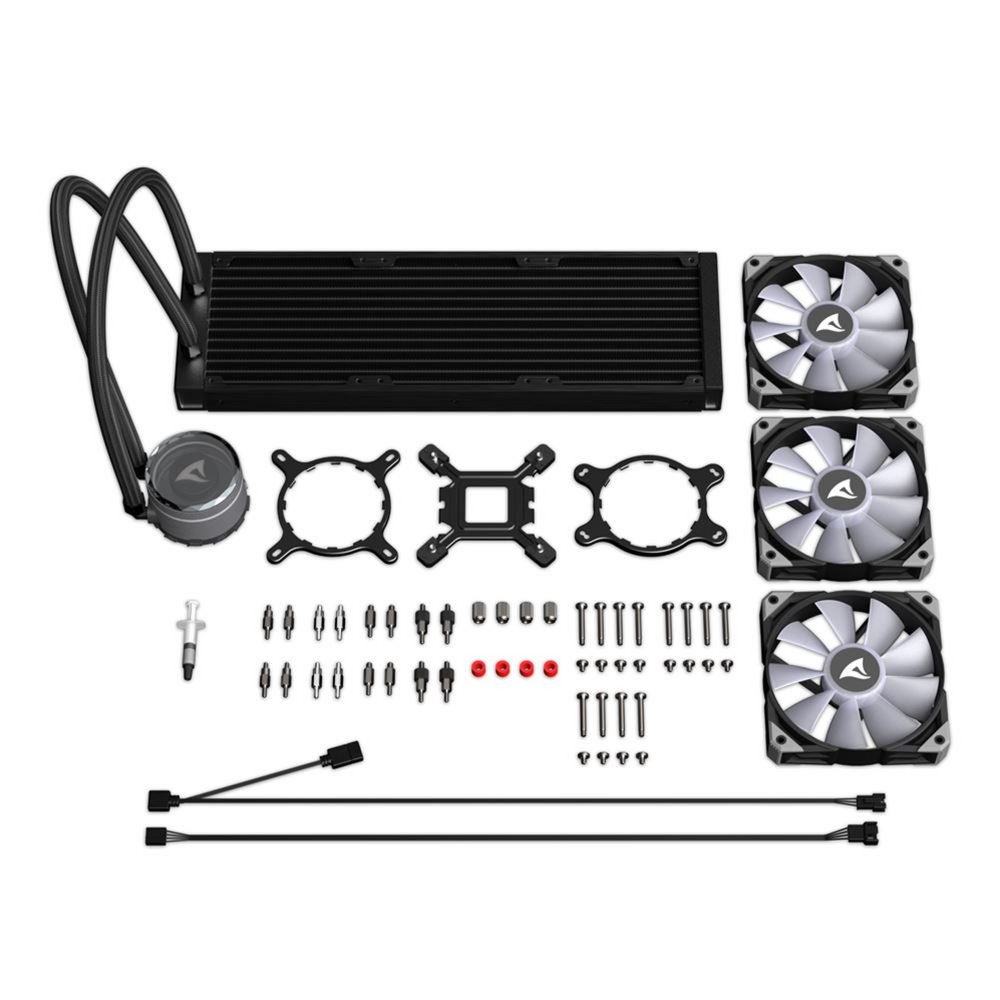 Sharkoon S90 RGB | 120mm All-in-One CPU Waterkoeler | Zwart 15 Sharkoon S90 RGB | 120mm All-in-One CPU Waterkoeler | Zwart - Afbeelding 15
